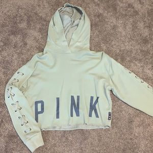 PINK Cropped Hoodie